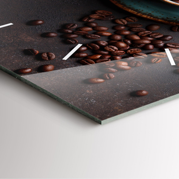 Reloj de pared cuadrado Taza de café