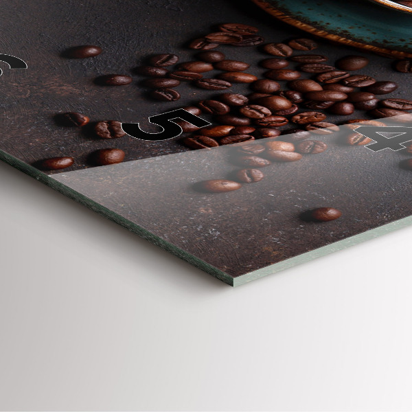 Reloj de pared cuadrado Taza de café