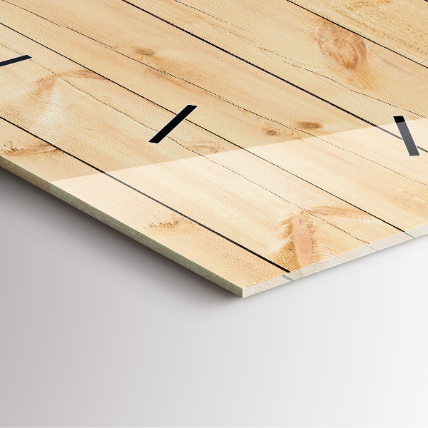 Reloj cuadrado Tablas de madera