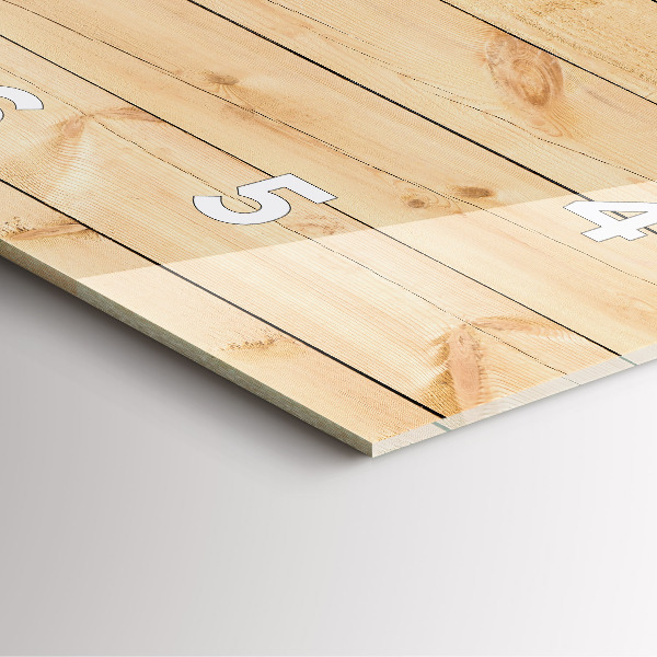 Reloj cuadrado Tablas de madera