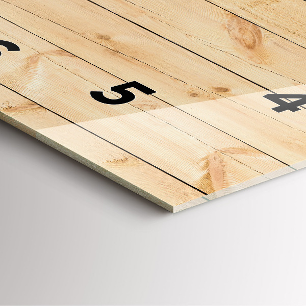 Reloj cuadrado Tablas de madera