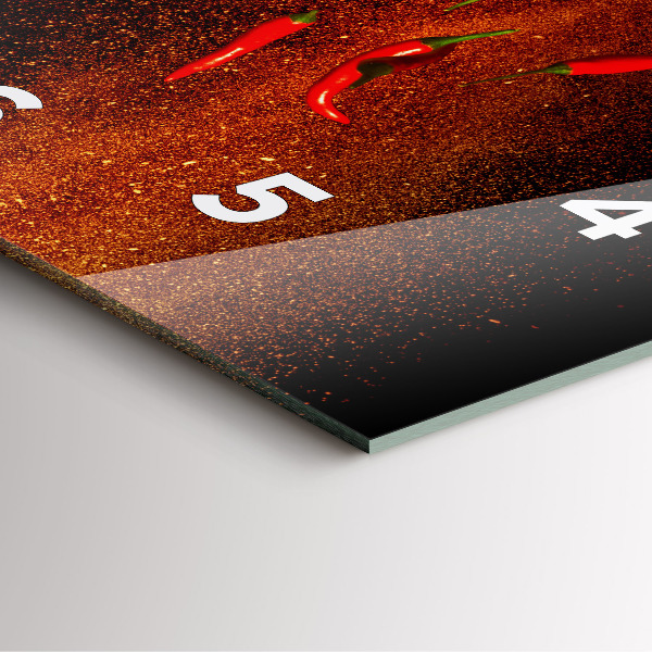 Reloj cuadrado Pimientos picantes