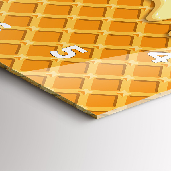 Reloj de pared cuadrado Barquillo y helado