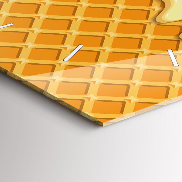 Reloj de pared cuadrado Barquillo y helado