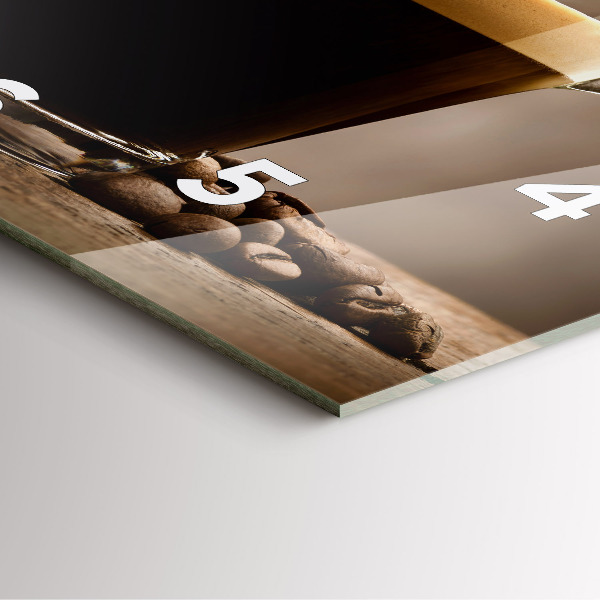 Reloj cuadrado Taza de café