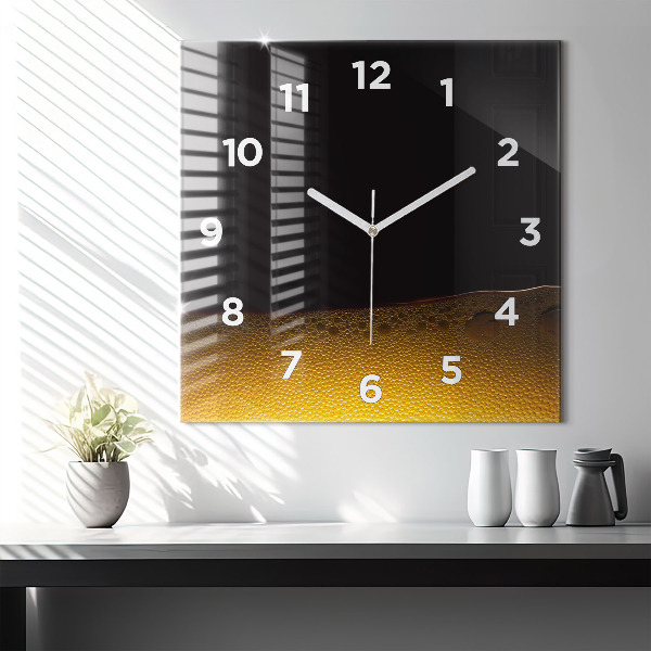 Reloj de pared cuadrado Zumo de naranja