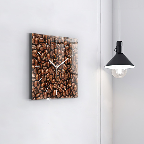 Reloj cuadrado Café en grano
