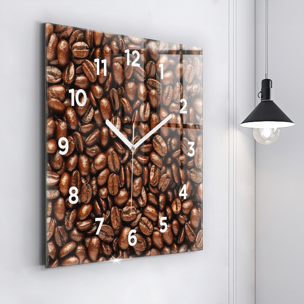 Reloj cuadrado Café en grano