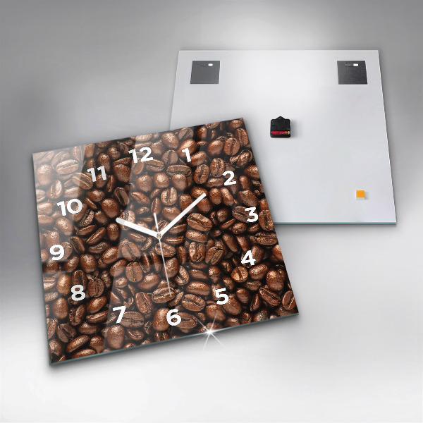 Reloj cuadrado Café en grano