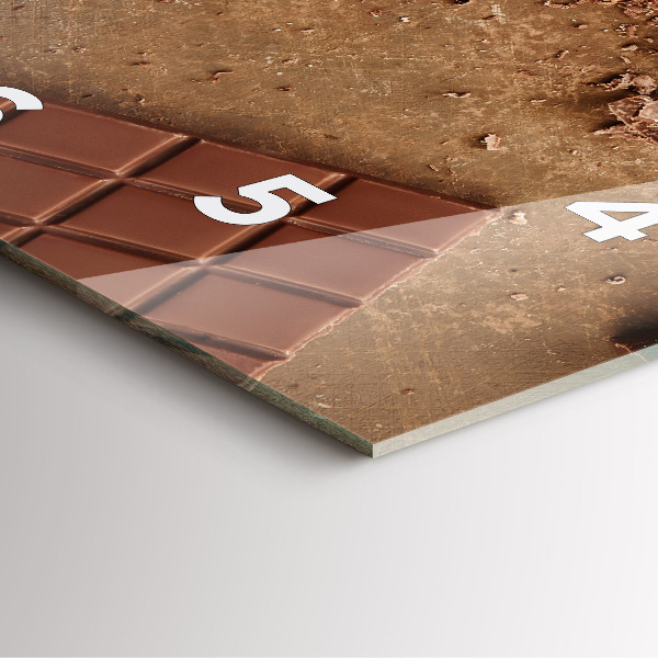 Reloj de pared cuadrado Barritas de chocolate