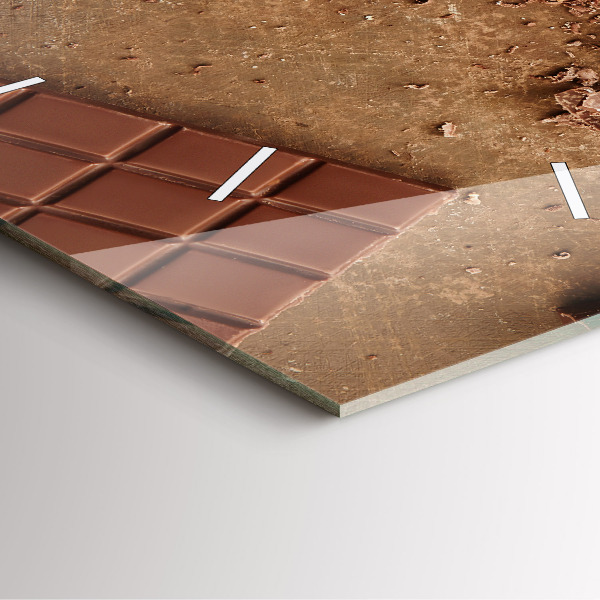 Reloj de pared cuadrado Barritas de chocolate