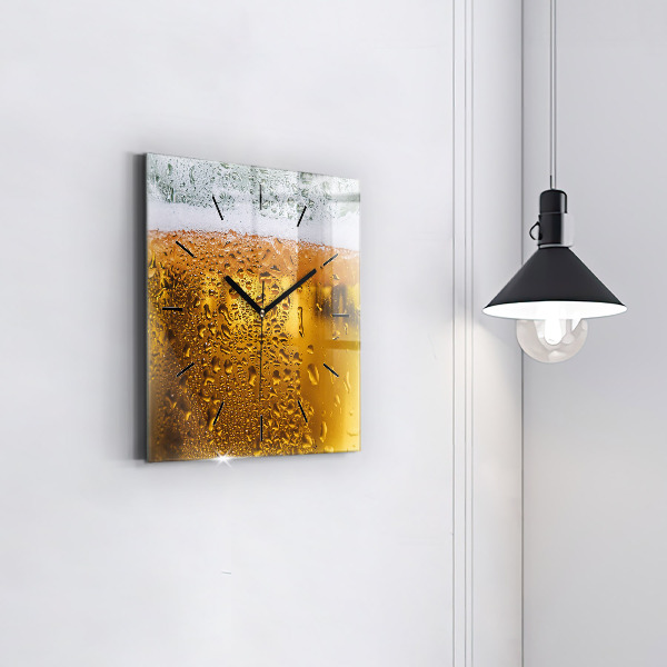 Reloj de pared cuadrado Jarra de cerveza