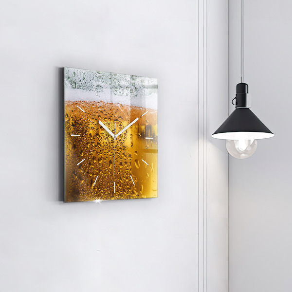 Reloj de pared cuadrado Jarra de cerveza