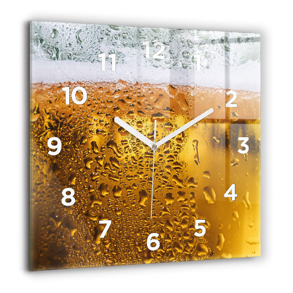 Reloj de pared cuadrado Jarra de cerveza