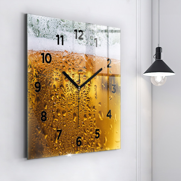 Reloj de pared cuadrado Jarra de cerveza