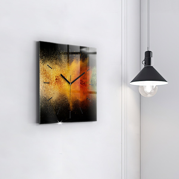 Reloj de pared cuadrado Especias esparcidas
