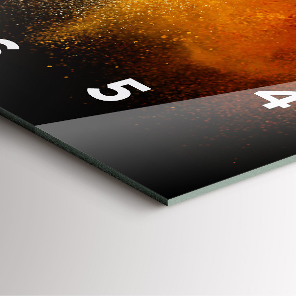 Reloj de pared cuadrado Especias esparcidas