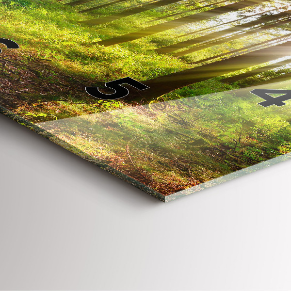 Reloj cuadrado Amanecer en el bosque