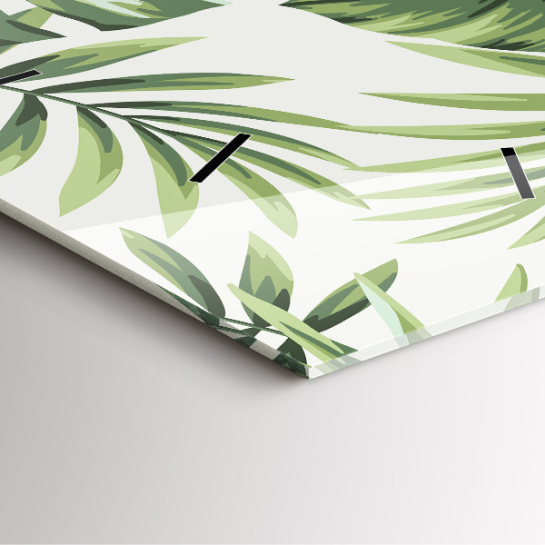 Reloj de pared cuadrado Patrón tropical