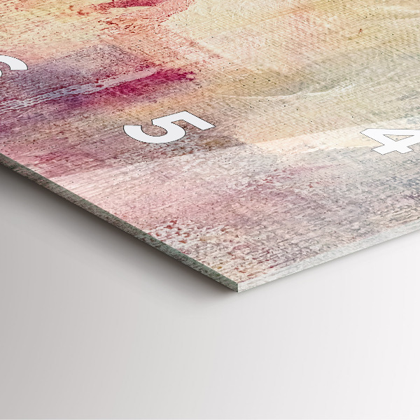 Reloj cuadrado Abstracción pintada