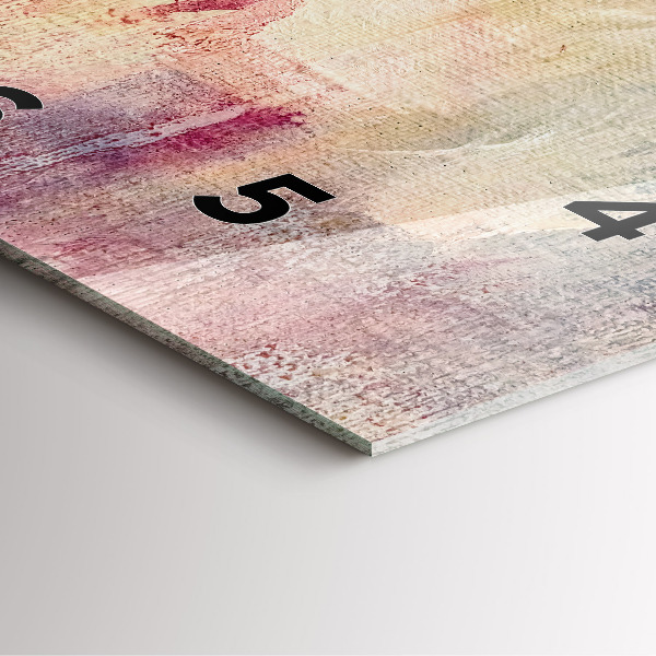 Reloj cuadrado Abstracción pintada