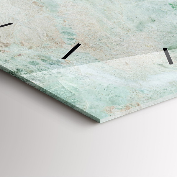 Reloj de pared cuadrado Textura de piedra de mármol