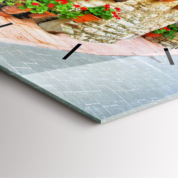 Reloj cuadrado Calle pintoresca