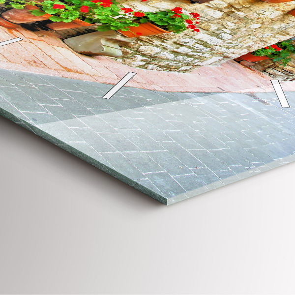 Reloj cuadrado Calle pintoresca