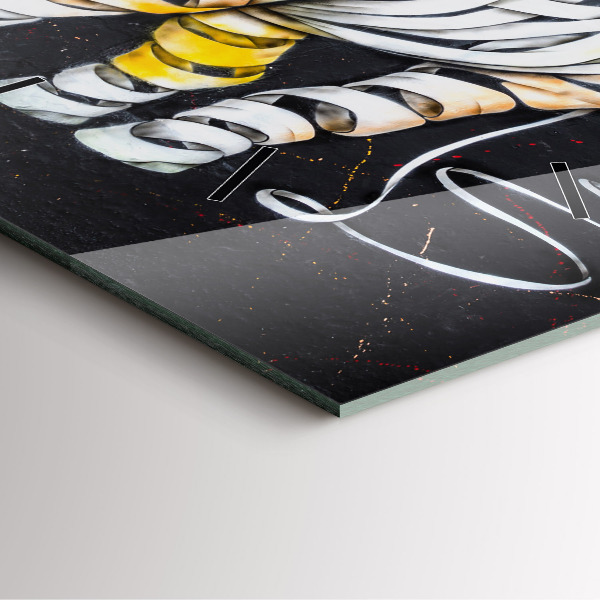 Reloj cuadrado Rinoceronte abstracto