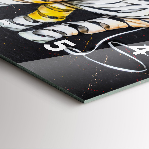 Reloj cuadrado Rinoceronte abstracto