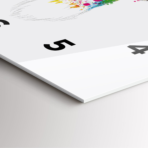 Reloj cuadrado Cabeza de ciervo coloreada