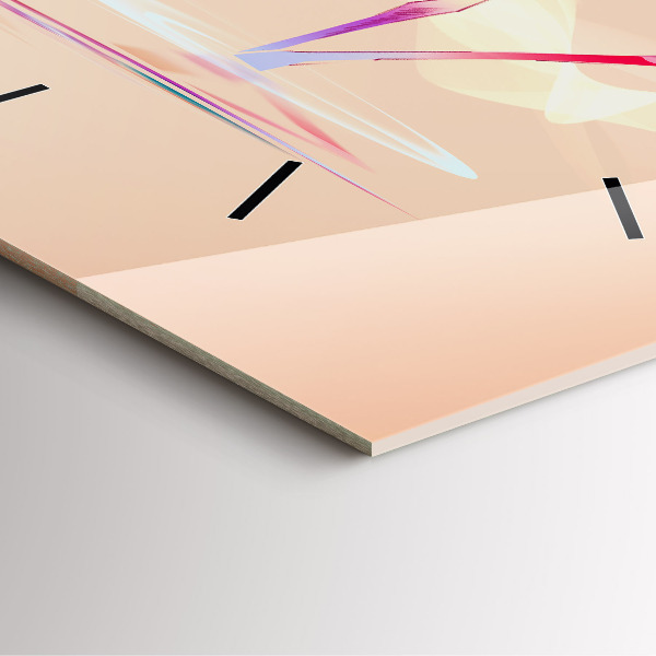 Reloj cuadrado Ilustración de un flamenco