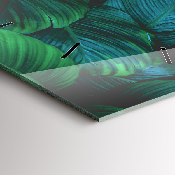 Reloj de pared cuadrado Hojas de la naturaleza