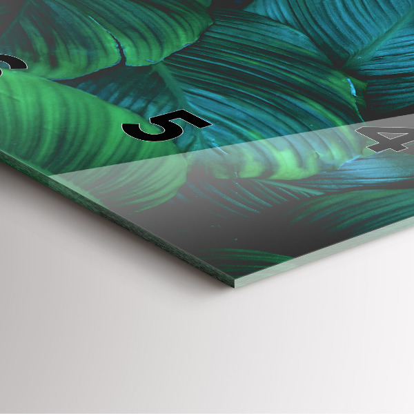 Reloj de pared cuadrado Hojas de la naturaleza