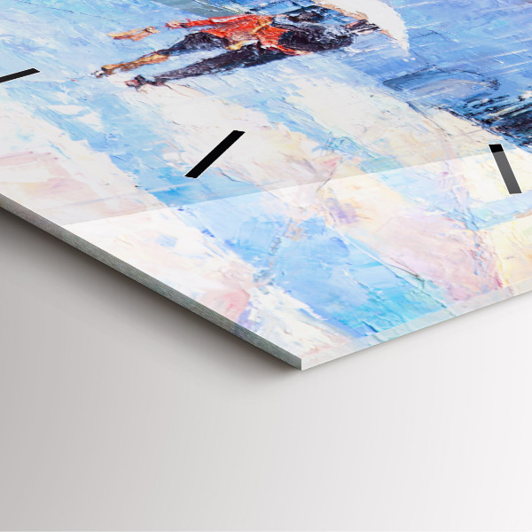 Reloj cuadrado Arte al óleo