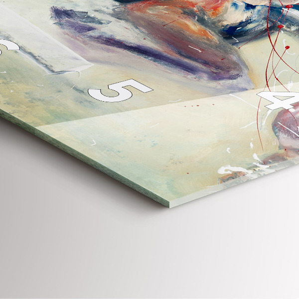 Reloj cuadrado Ilustración Caballos al galope