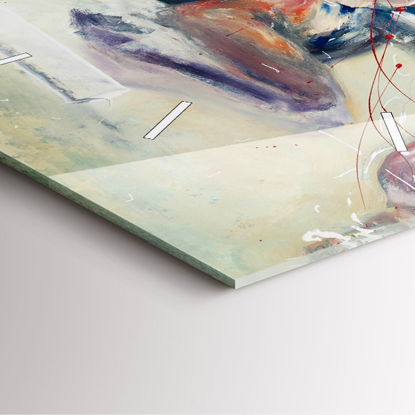 Reloj cuadrado Ilustración Caballos al galope