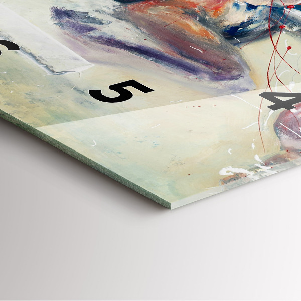 Reloj cuadrado Ilustración Caballos al galope