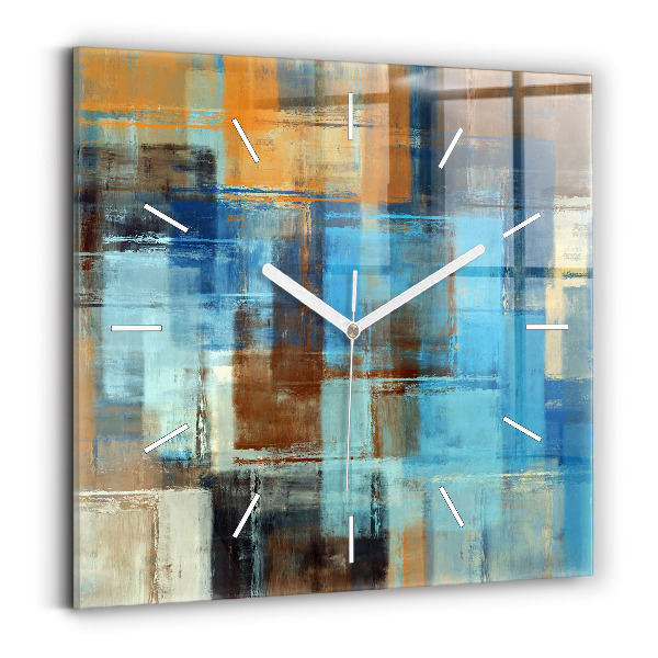 Reloj cuadrado Fondo colorido - abstracto