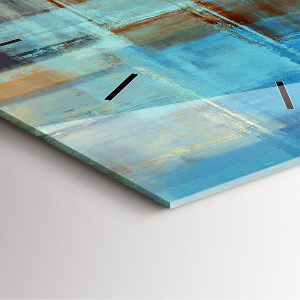 Reloj cuadrado Fondo colorido - abstracto