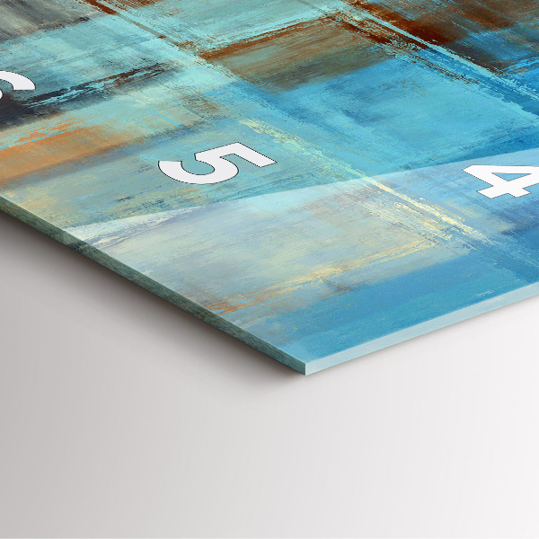 Reloj cuadrado Fondo colorido - abstracto