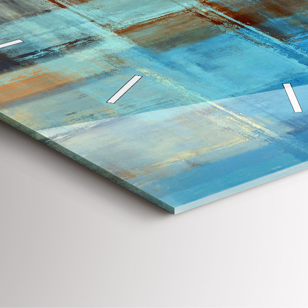 Reloj cuadrado Fondo colorido - abstracto