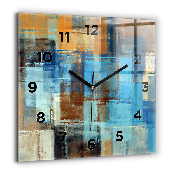 Reloj cuadrado Fondo colorido - abstracto