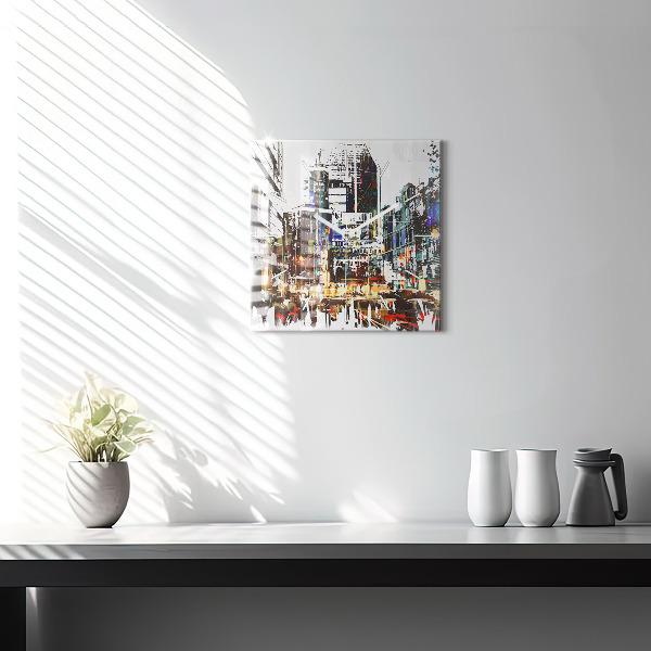 Reloj de pared cuadrado Nueva York