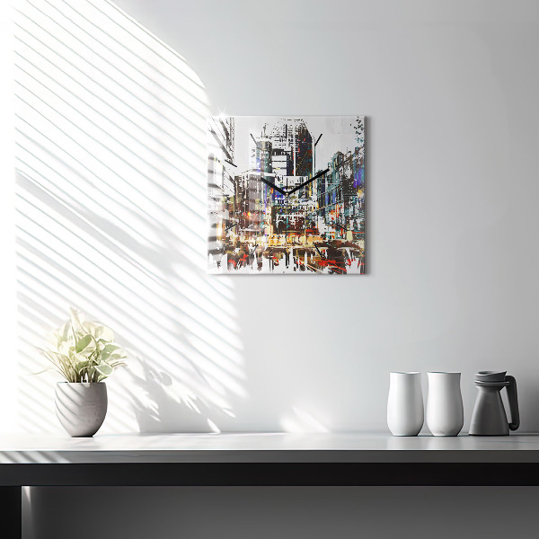 Reloj de pared cuadrado Nueva York