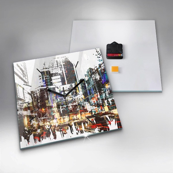 Reloj de pared cuadrado Nueva York