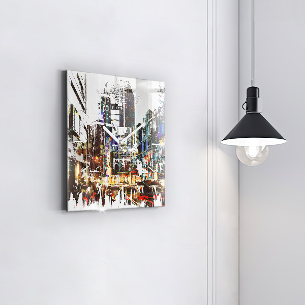 Reloj de pared cuadrado Nueva York