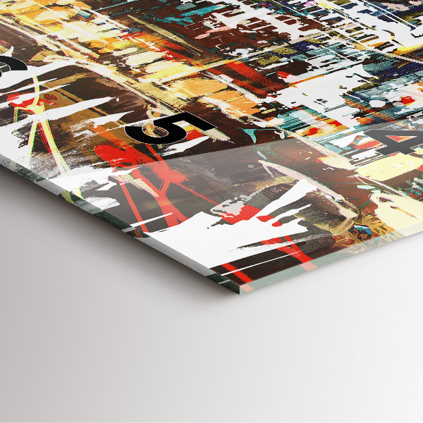 Reloj de pared cuadrado Nueva York