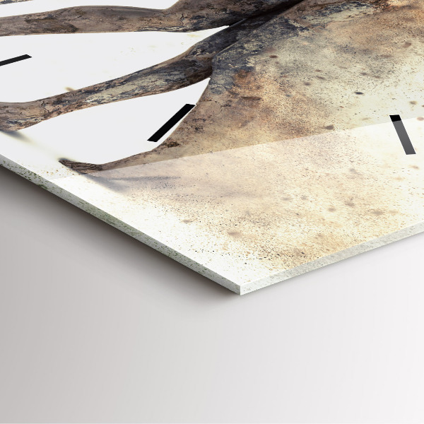 Reloj de pared cuadrado Abstracción gente arena