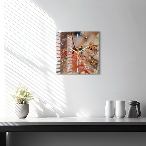 Reloj de pared cuadrado Soplador con rocío